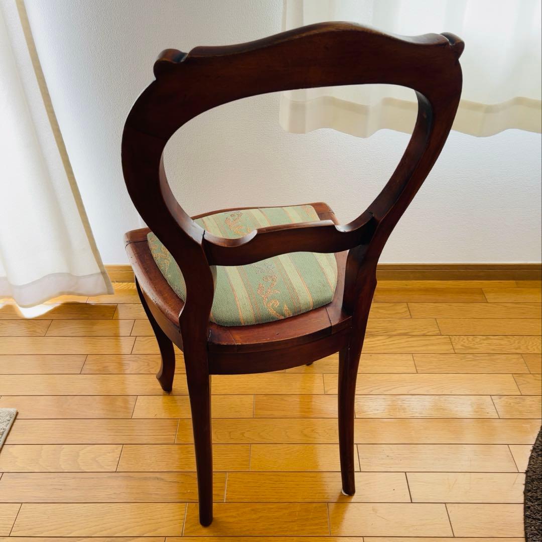 ①バルーンバックチェア イギリス ヴィンテージ アンティーク 1脚 送料込み