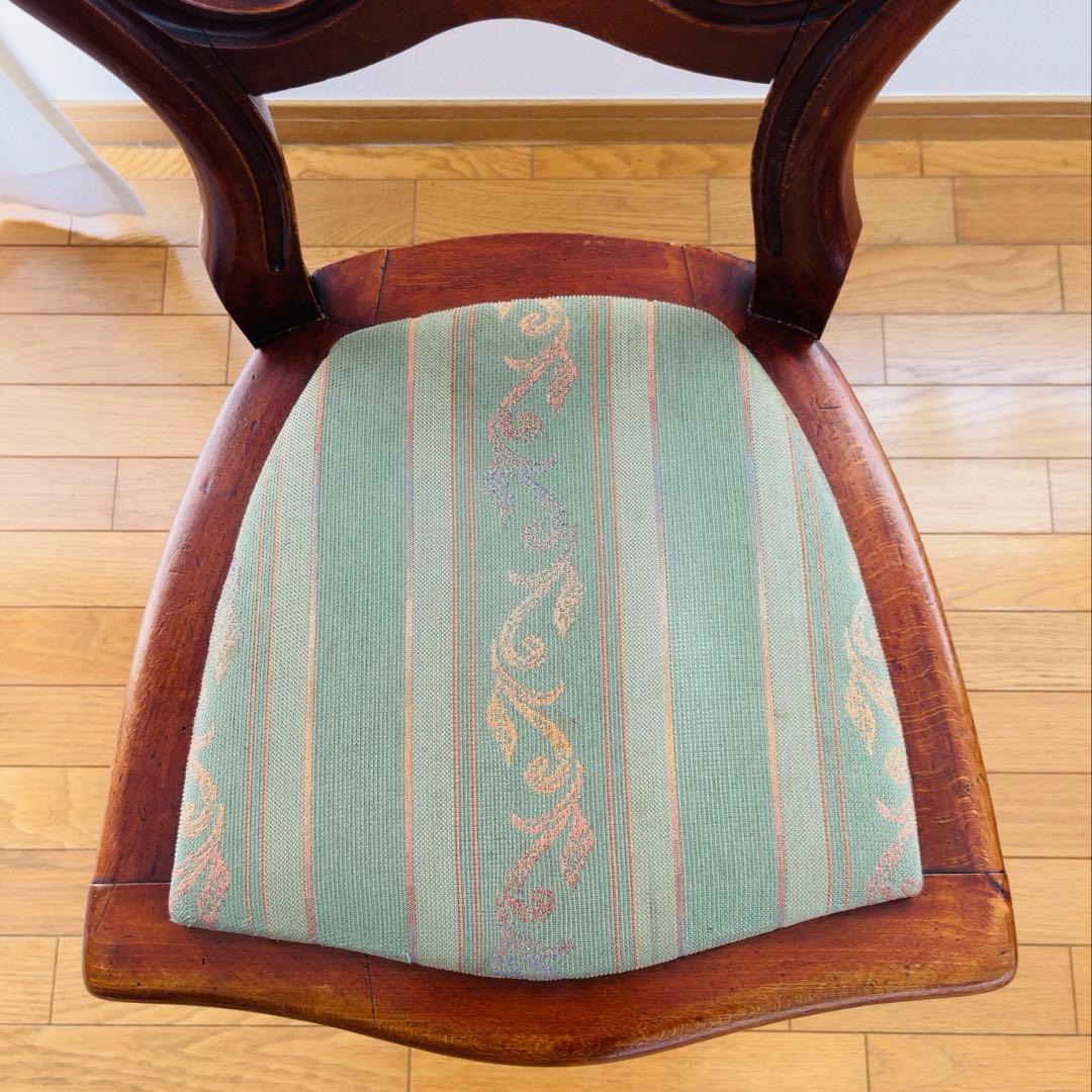 ①バルーンバックチェア イギリス ヴィンテージ アンティーク 1脚 送料込み