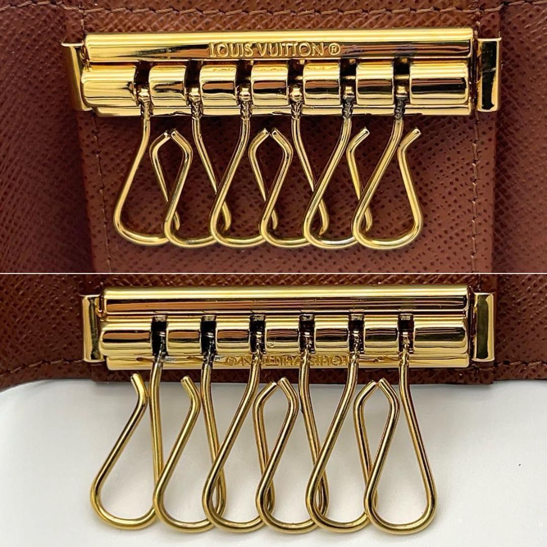 【極美品】ルイヴィトン モノグラム 6連キーケース イニシャル無し