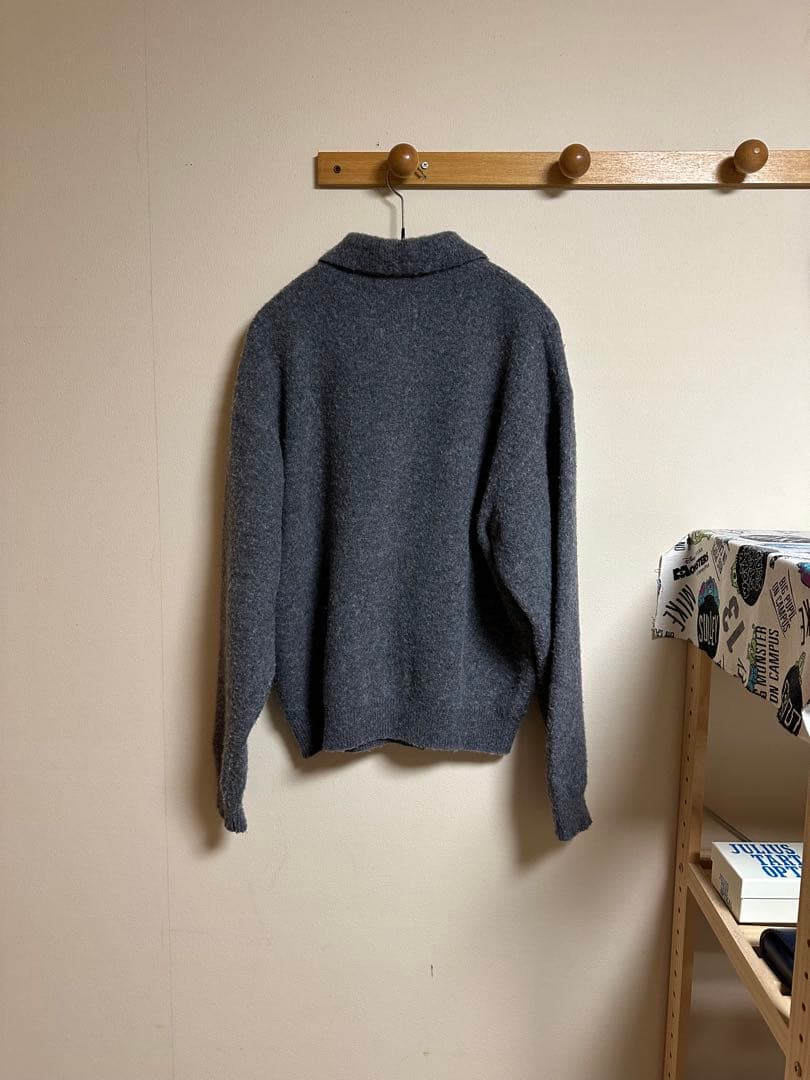 h beauty & youth ナッピングウール ポロカラー カーディガン - メルカリ