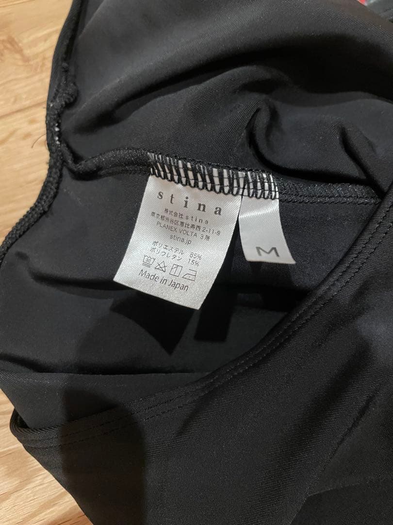 新春セール！！stina バレエ レオタード M 黒 グレー　小花