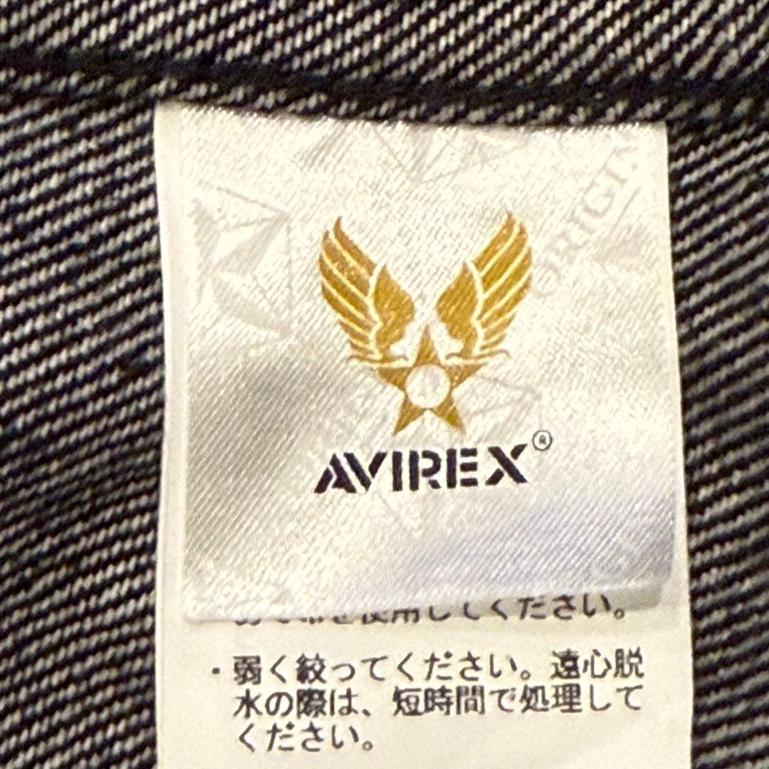 ブンバ様☆【AVIREX】 デニム ジャケット Gジャン ブラック L