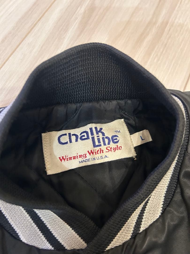 美品　80s RAIDERS スタジャン ブラックL