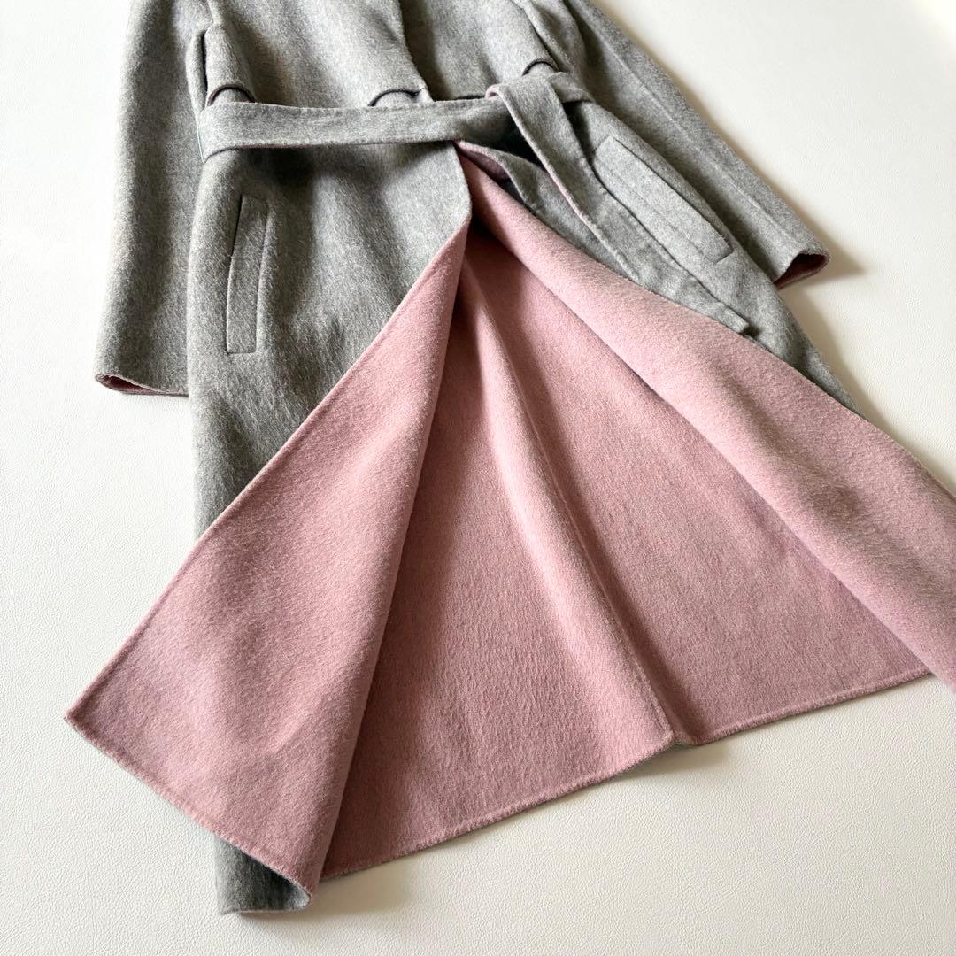 ANAYI アナイ 近年モデル ウールリバーコート ガウンコート グレーx