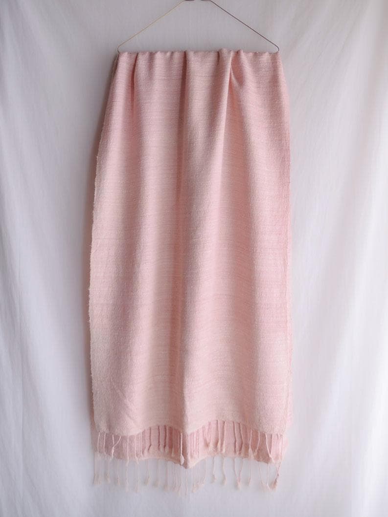 ローシルク ストール 天然素材 草木染め ラック Raw Silk Stole