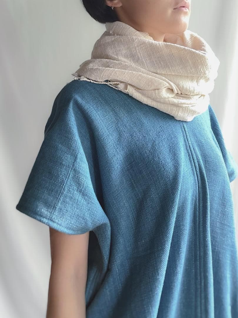 ローシルク ストール 天然素材 草木染め ラック Raw Silk Stole