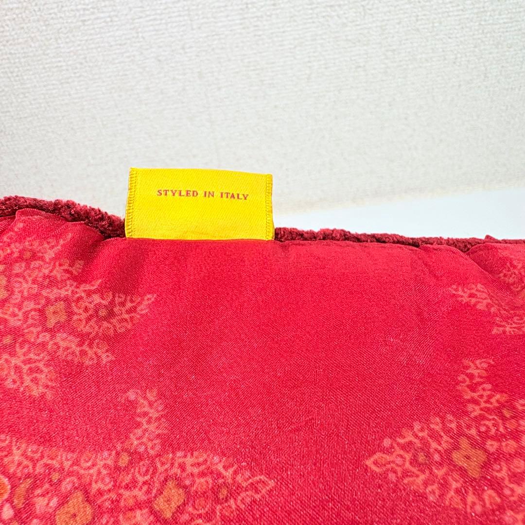 ETRO エトロ　ペイズリー柄　ロゴクッション　イタリア製