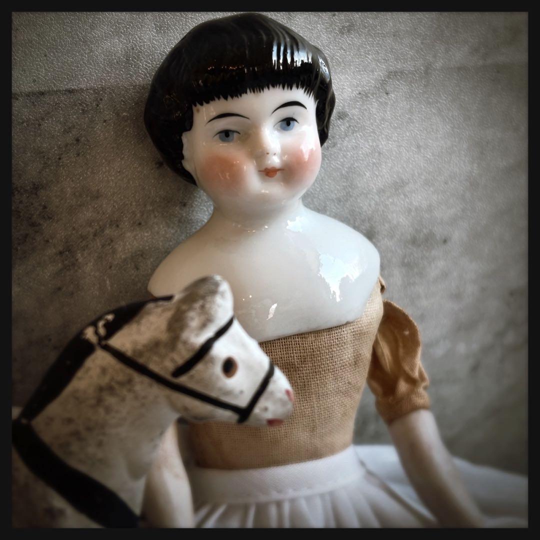 レアアンティーク　 チャイナヘッドドール ビスクドール