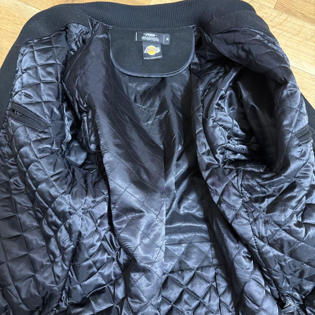 【美品】Pro Standard LAレイカーズ　スタジャン 黒　XL