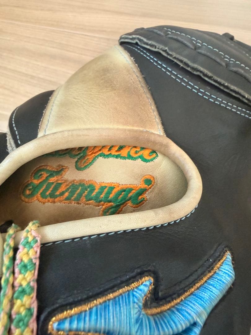 ミズノプロ　軟式オーダーミット　ダイバーシティブルー