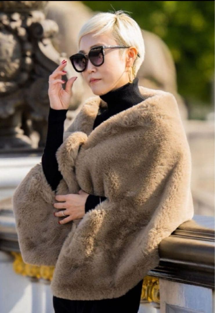 【新品】JENNEジェンヌ リッチボリュームファーケープ