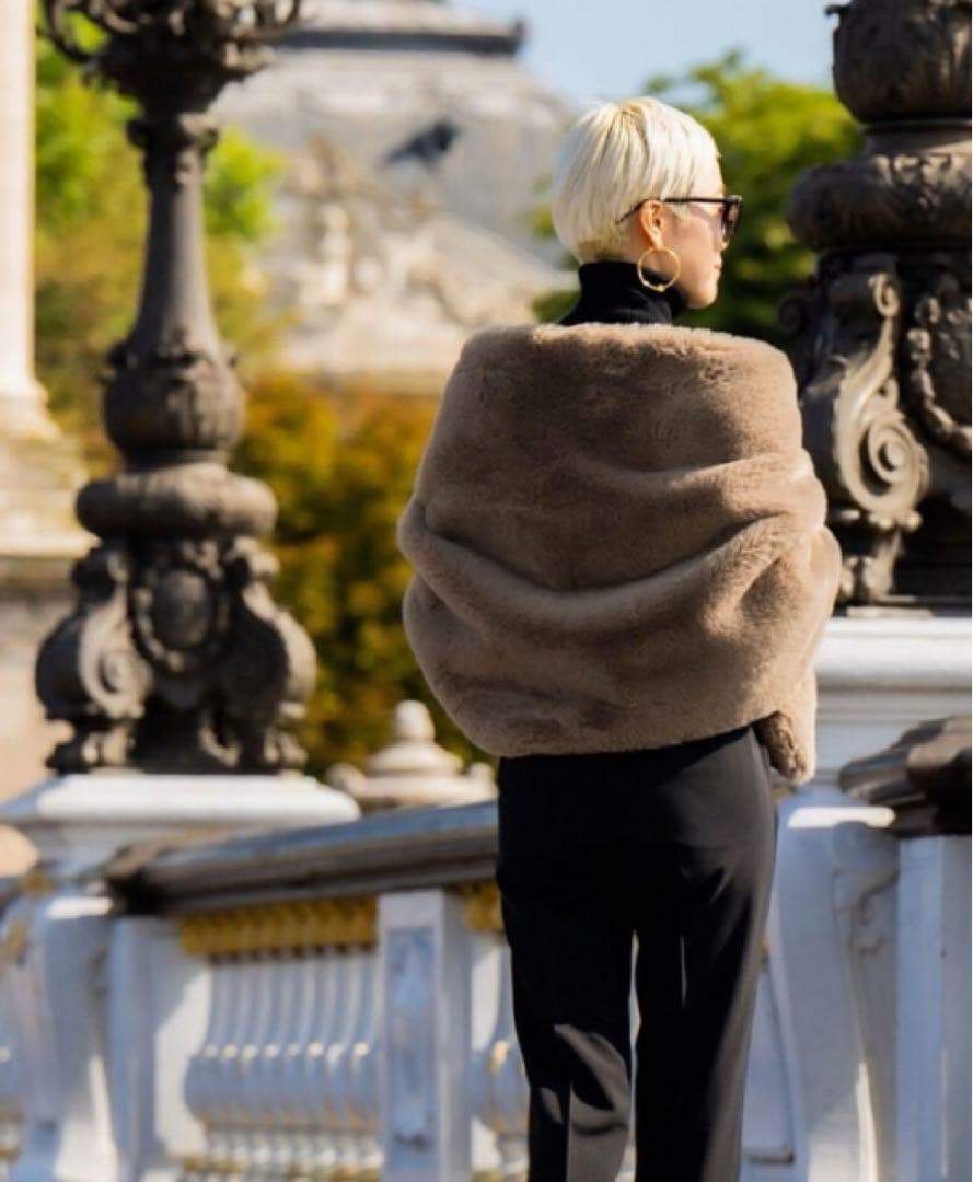 【新品】JENNEジェンヌ リッチボリュームファーケープ