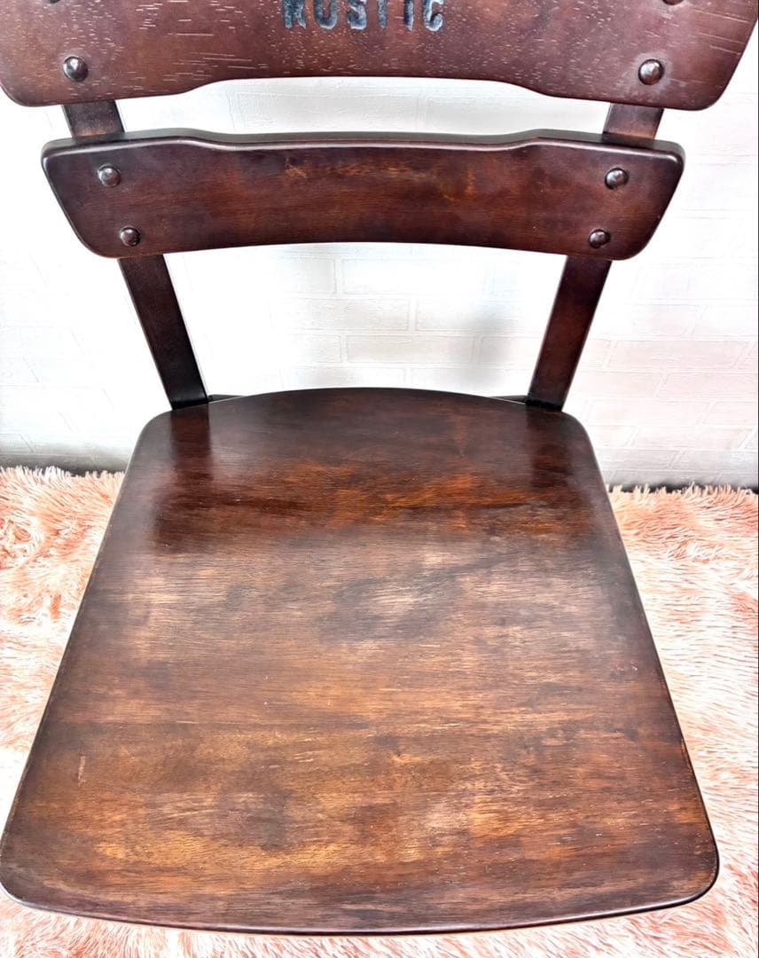 aimi311　2個セットカリモク ルスティック サイドダイニングチェア