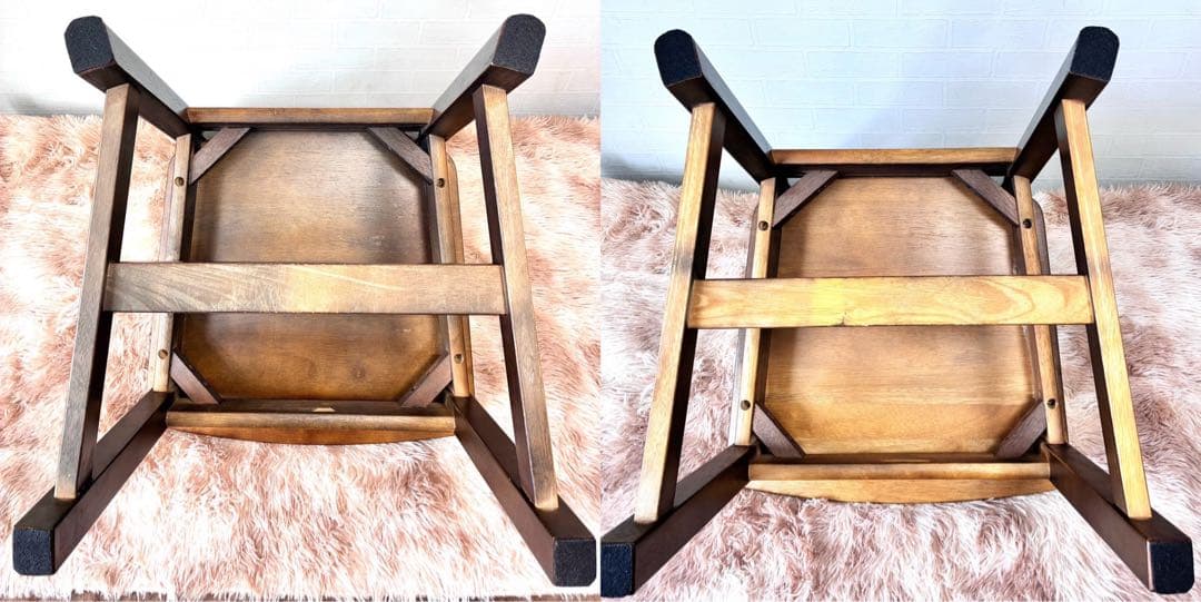 aimi311　2個セットカリモク ルスティック サイドダイニングチェア