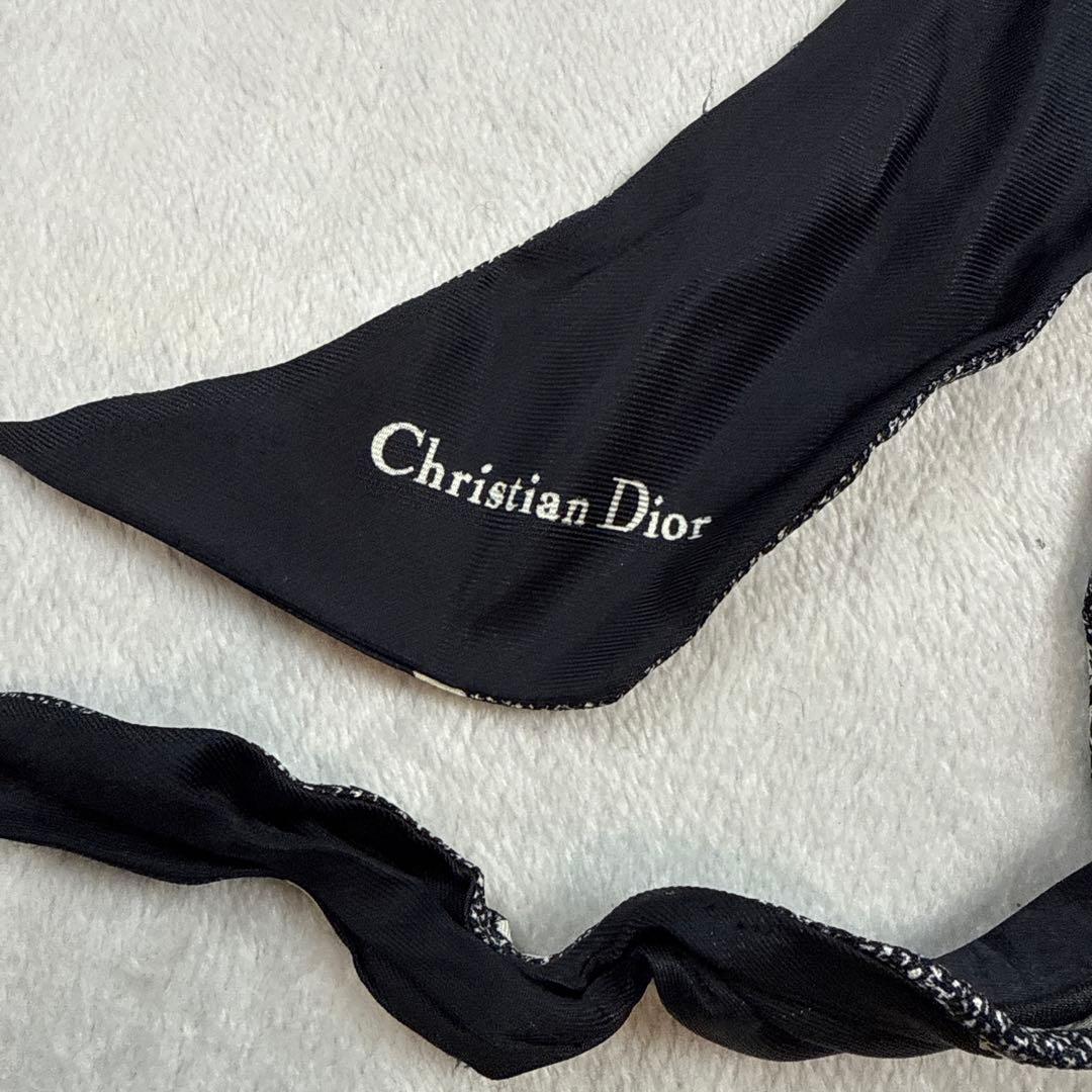 クリスチャンディオール　Diorスカーフ　ミッツァ千鳥柄