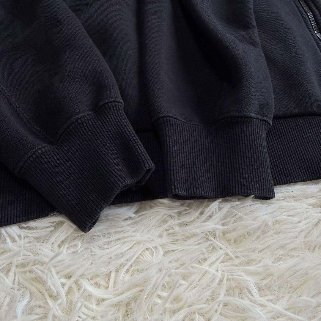 【tfw49】美品 トレーナー ワッペン ブラック 2サイズ メンズ