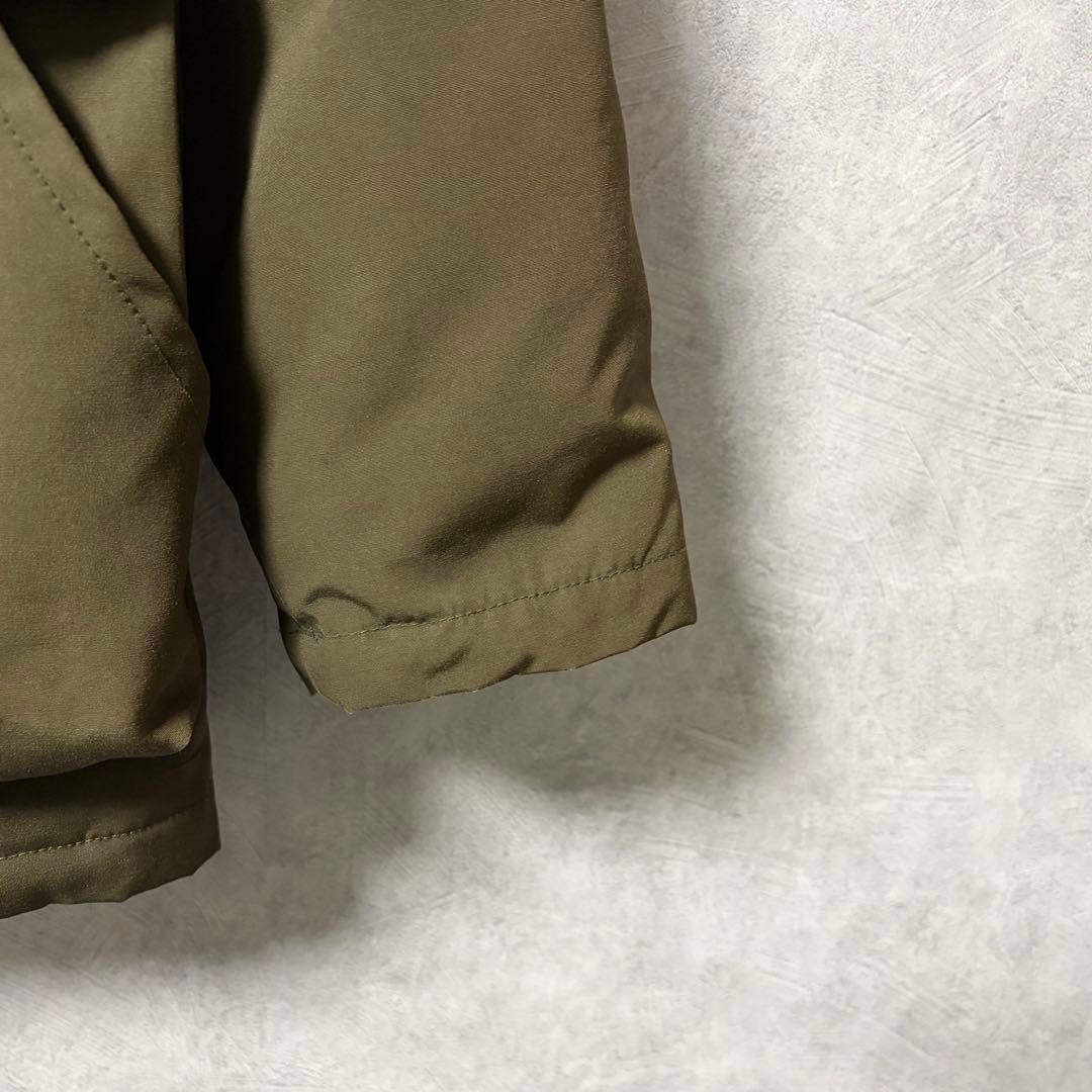 DANTON タッサー ダウン ジャケット フード ファーオリーブ 40