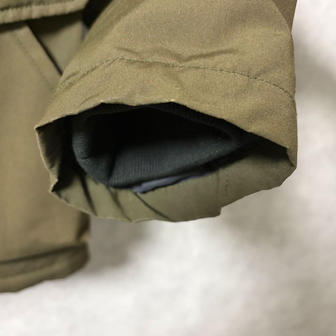 DANTON タッサー ダウン ジャケット フード ファーオリーブ 40