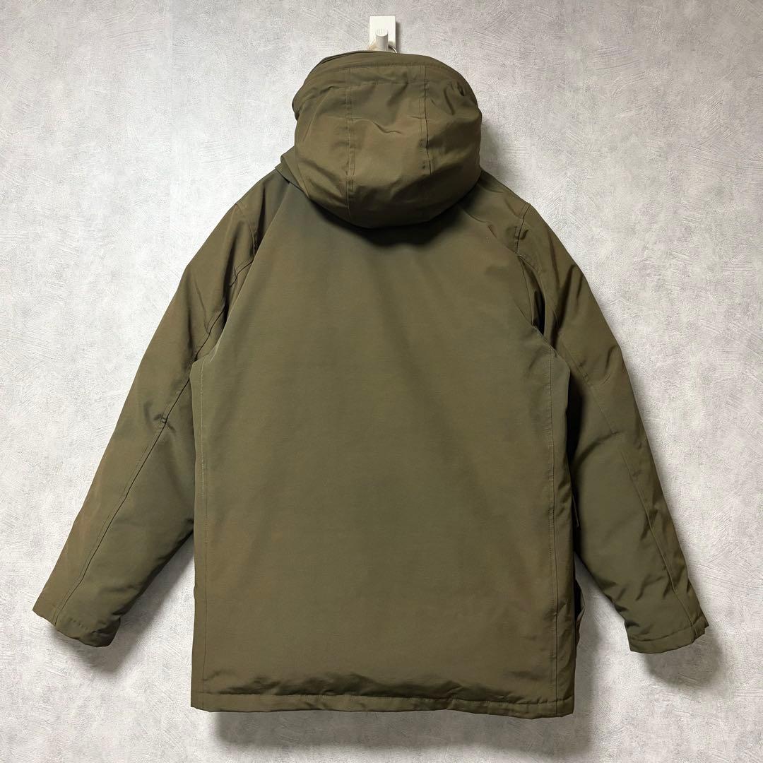 DANTON タッサー ダウン ジャケット フード ファーオリーブ 40