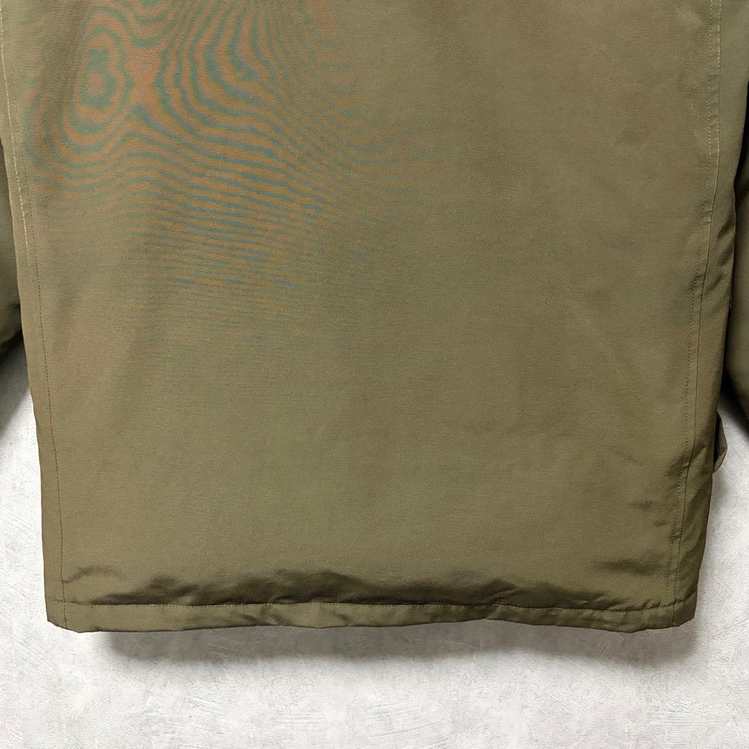 DANTON タッサー ダウン ジャケット フード ファーオリーブ 40