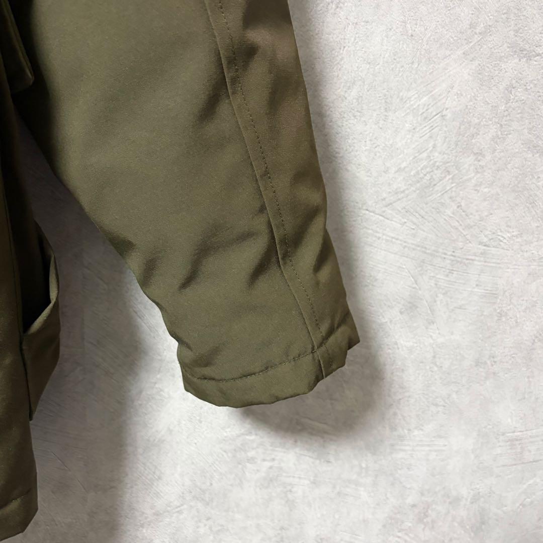 DANTON タッサー ダウン ジャケット フード ファーオリーブ 40