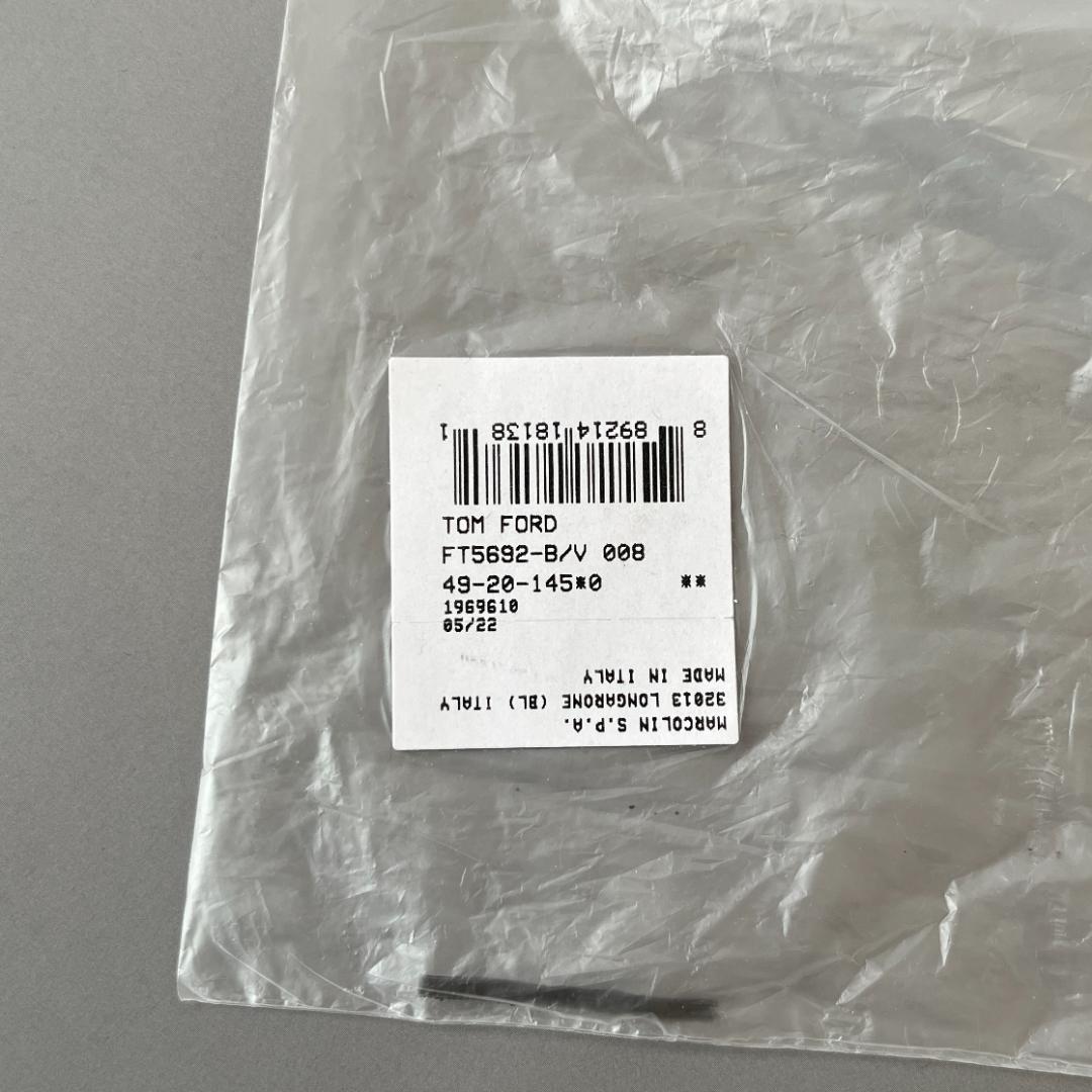 トムフォード メガネ クラシカル オーバル ガンメタ ネイビー グレー シンプル