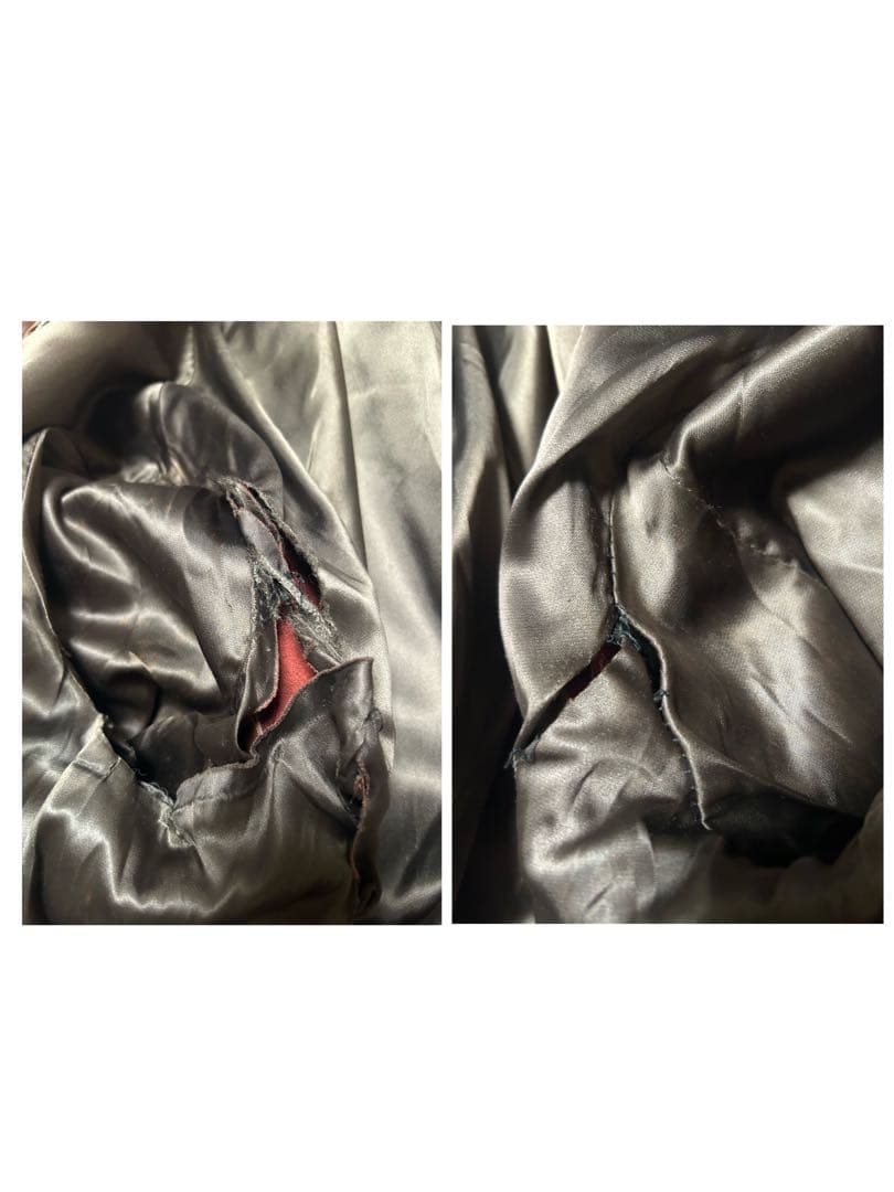 襤褸 60s70s USA製 TALONジップ レザー ジャケット ブラウンXL