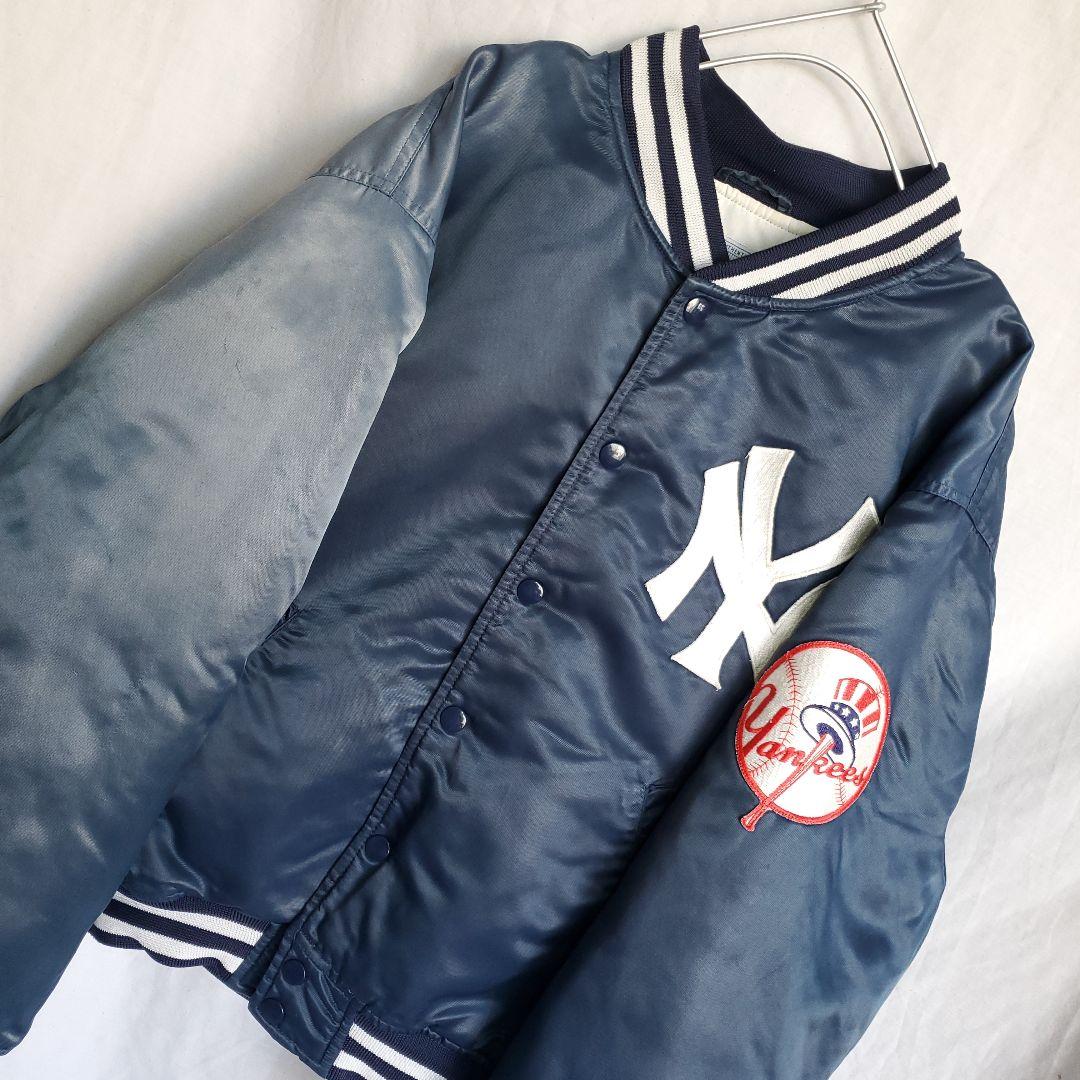STARTER スターター MLBニューヨークヤンキース ロゴ ジャケット 紺