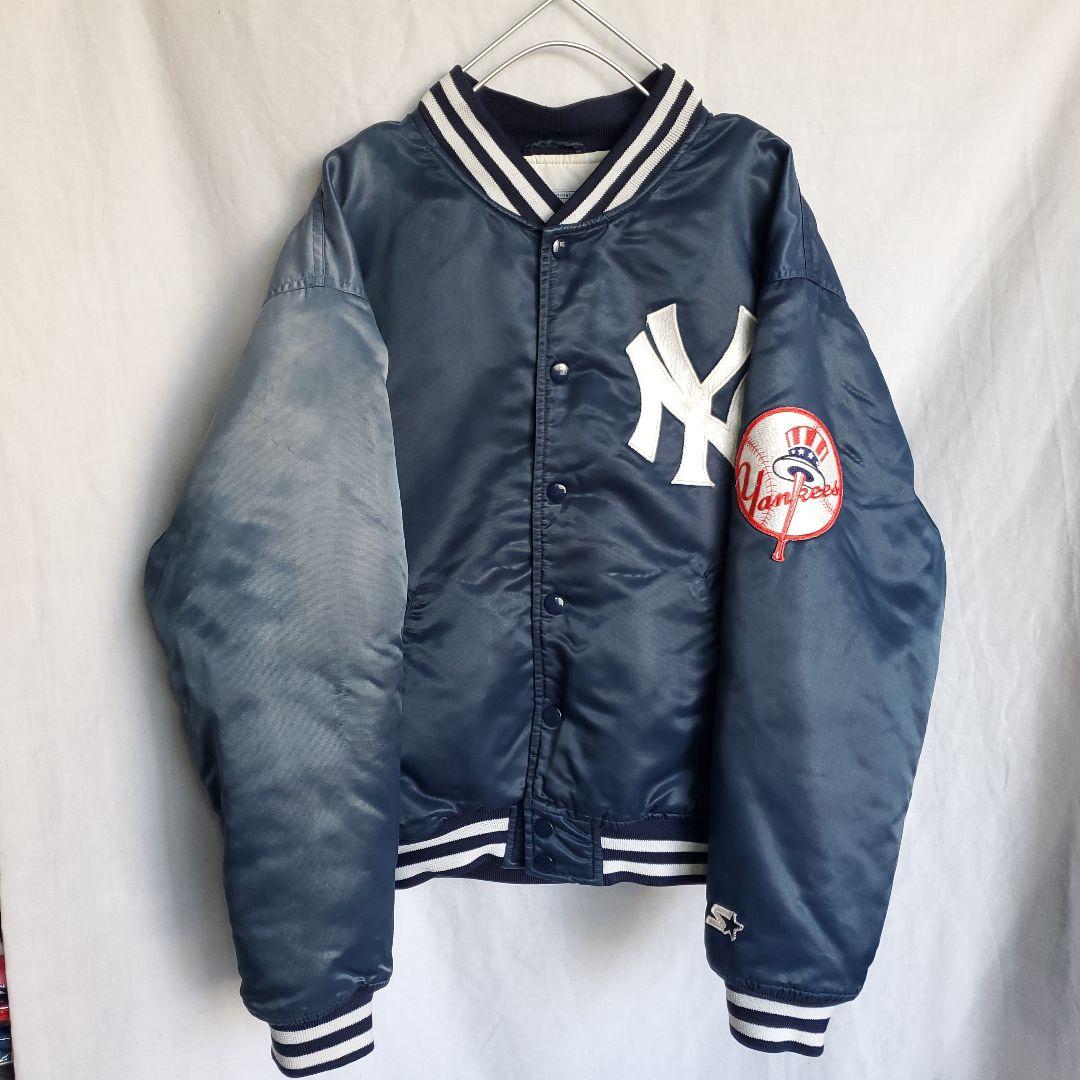 STARTER スターター MLBニューヨークヤンキース ロゴ ジャケット 紺