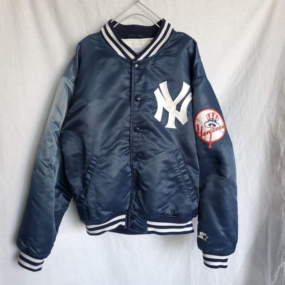 STARTER スターター MLBニューヨークヤンキース ロゴ ジャケット 紺