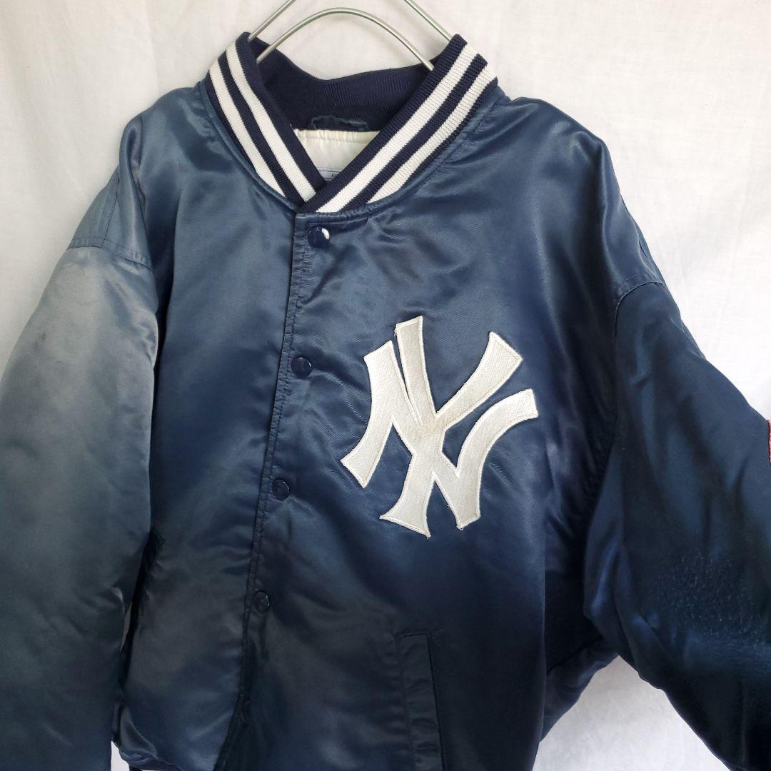 STARTER スターター MLBニューヨークヤンキース ロゴ ジャケット 紺