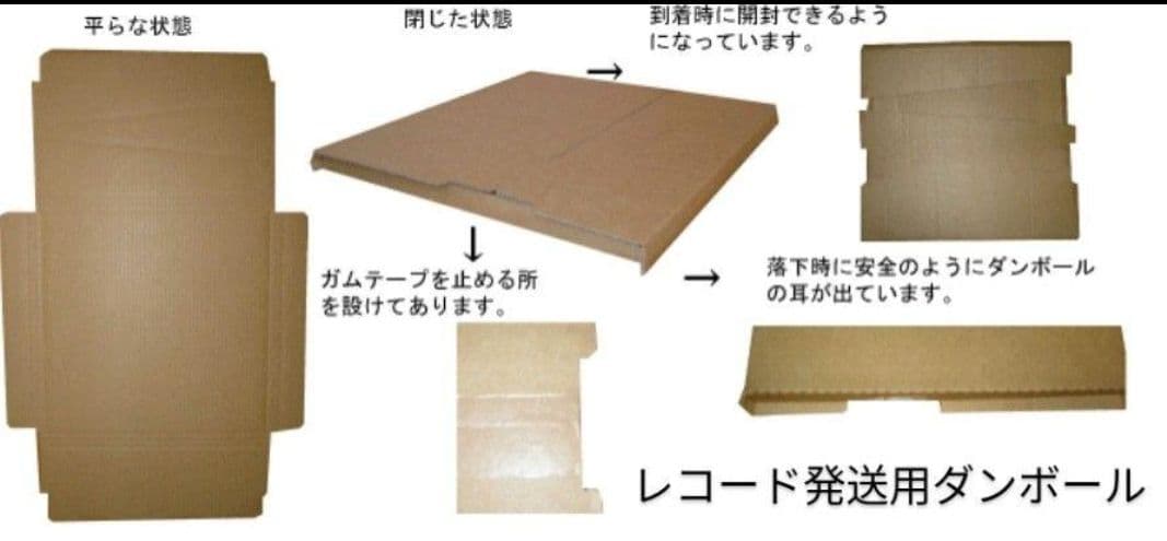 レコード12インチ用LP発送用ダンボール50枚送料込込 - メルカリ