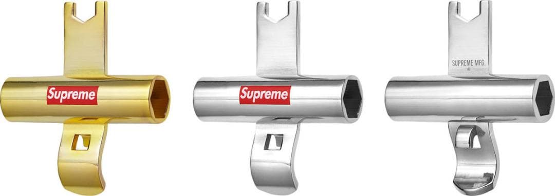 Supreme 六角形ヘッド工具 ゴールド シルバー