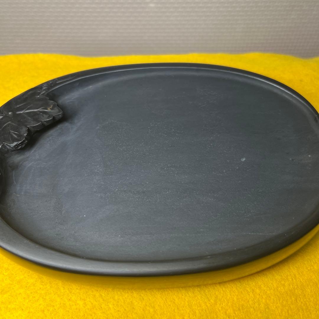 ⭕️雨端硯 小判型 名工 11代 雨宮静軒 瓜果硯 新品5.5 女性好み作品