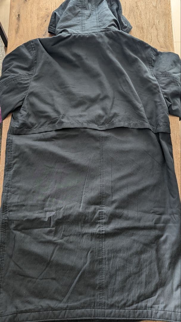 【試着のみタグ付き】山内 コットンキュプラ・中綿入りベンチコート GRAY