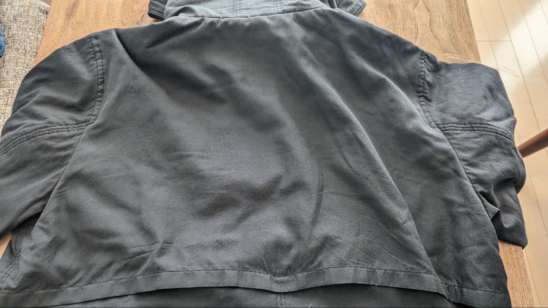 【試着のみタグ付き】山内 コットンキュプラ・中綿入りベンチコート GRAY