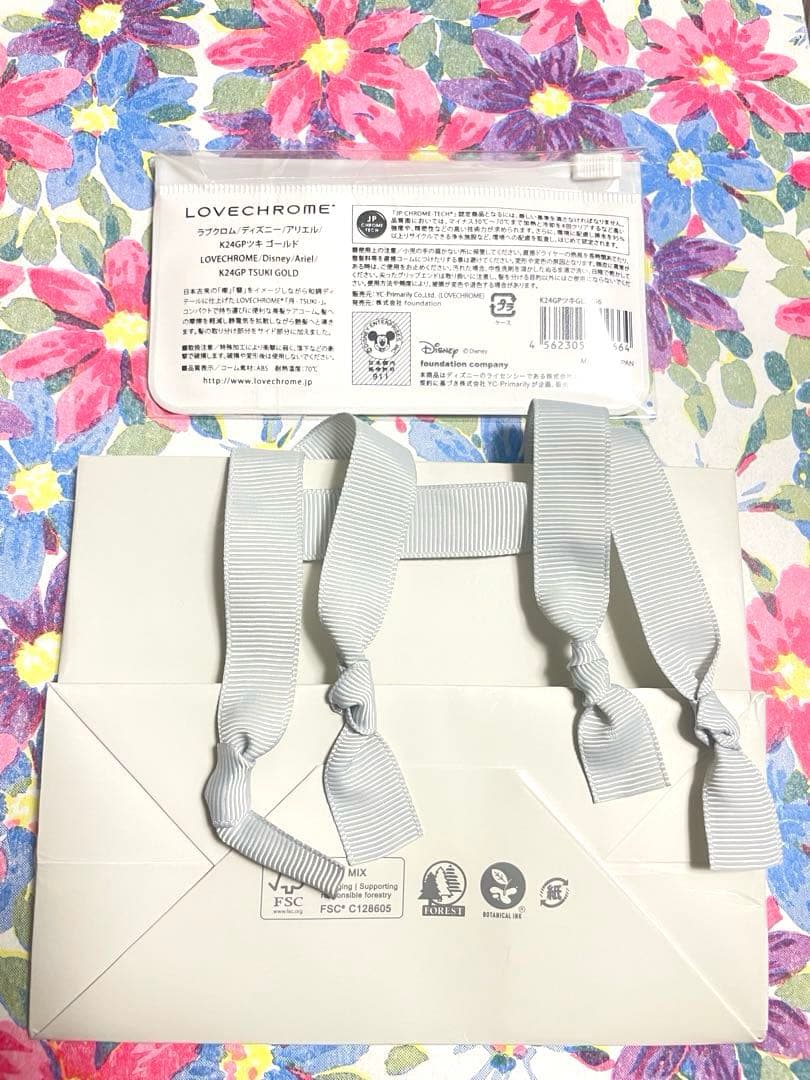 ★新品★ラブクロム ディズニー アリエルK24GPツキ ゴールド コーム