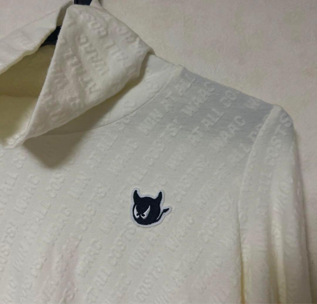 完売品　ワック　エンボス起毛モックネック