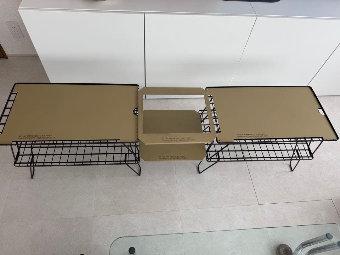 「CAMP GEEKS」によるフィールドラック用の天板（テーブルトップ）