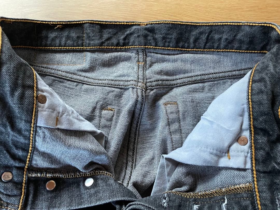【美品】リーバイス 501 先染めブラックデニム　W30×L30 アメリカ製