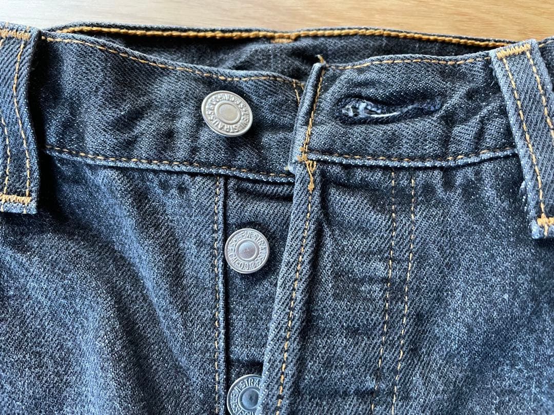 【美品】リーバイス 501 先染めブラックデニム　W30×L30 アメリカ製
