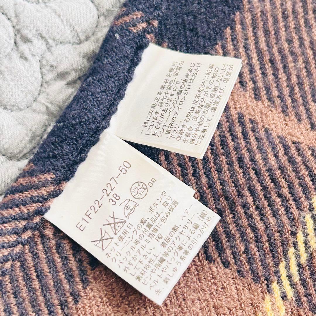 バーバリーブルーレーベル❤️ポンチョ ストール チェック フード　ウール100