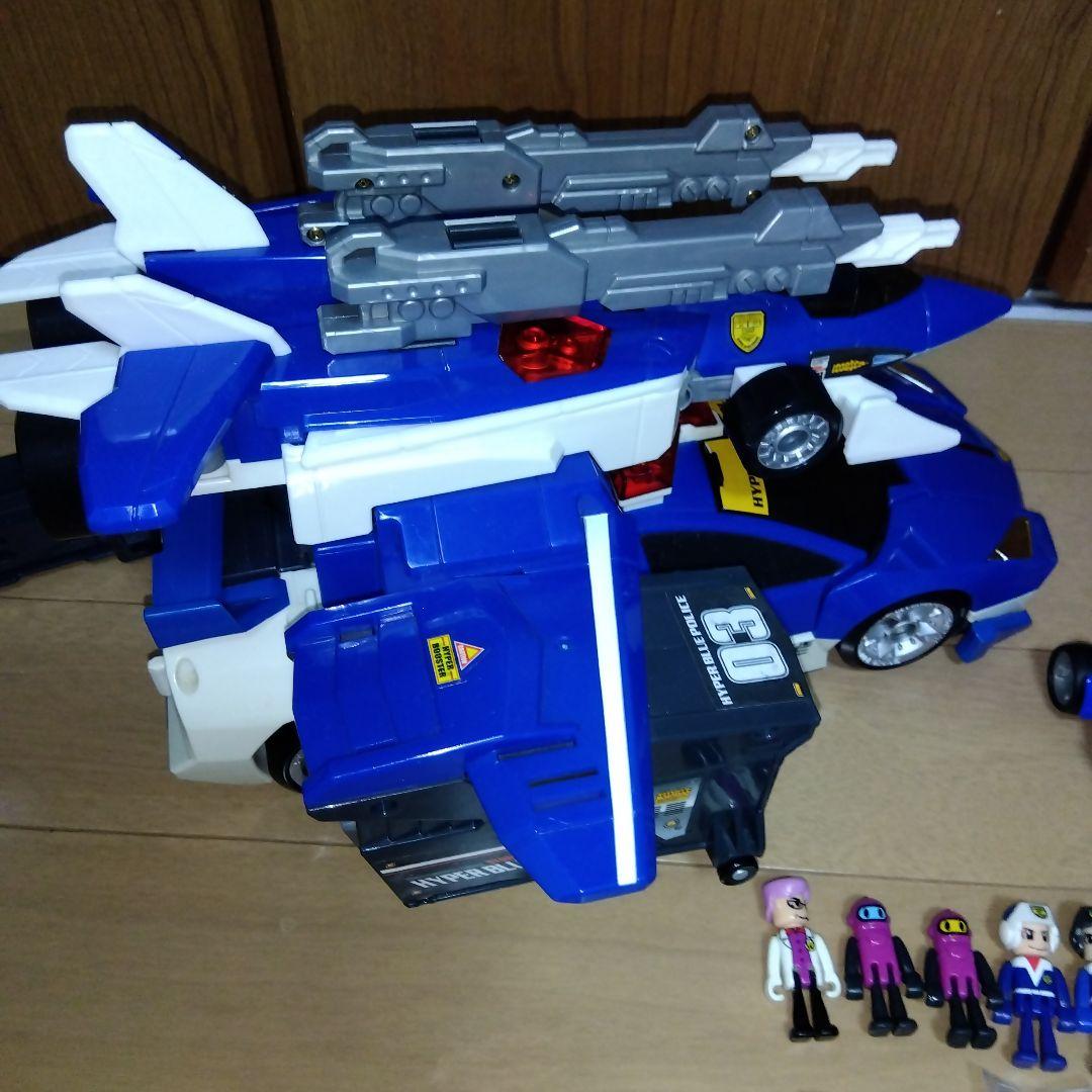ハイパーブルーポリス 01号＆03号＆ガードナー＆キッズ16体＆ミニカー