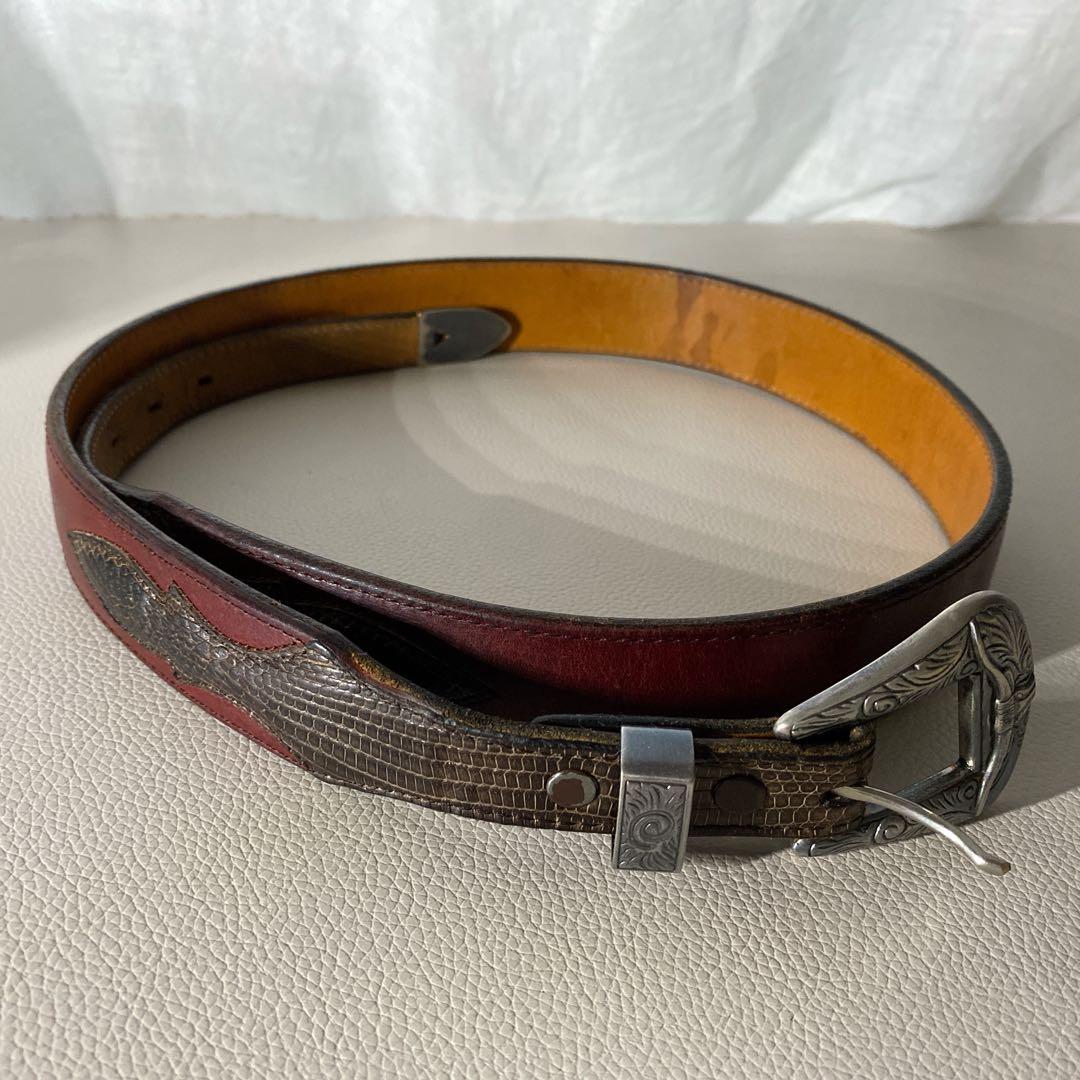 FUNNYのリザードレザー ベルト