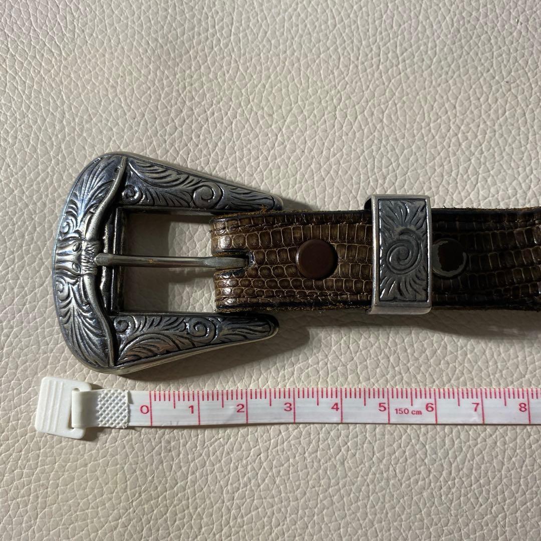FUNNYのリザードレザー ベルト