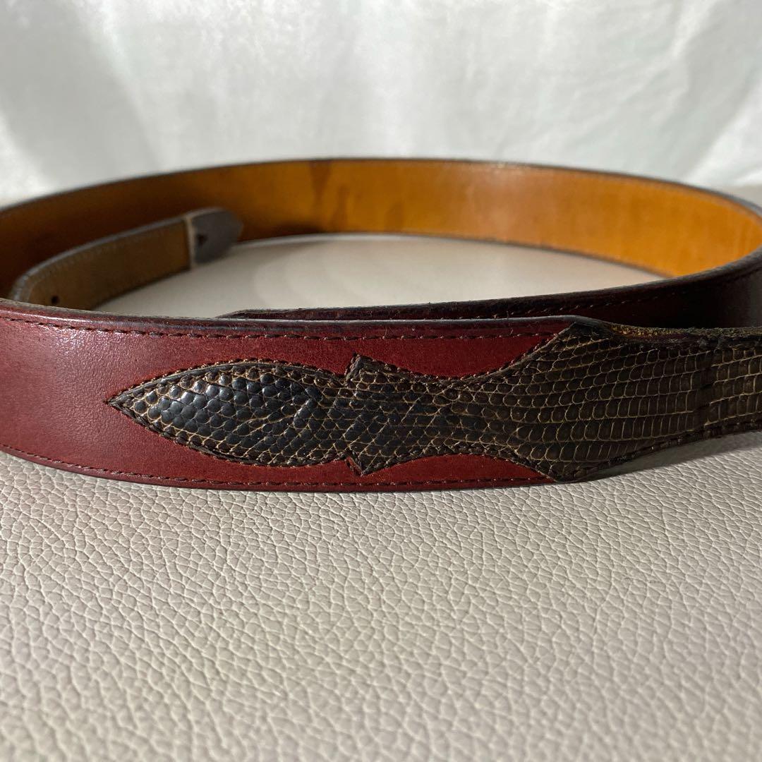 FUNNYのリザードレザー ベルト