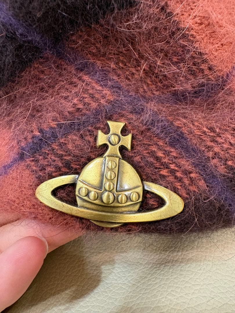 【値下げ中】Vivienne Westwood チェック柄ベレー帽【良品】