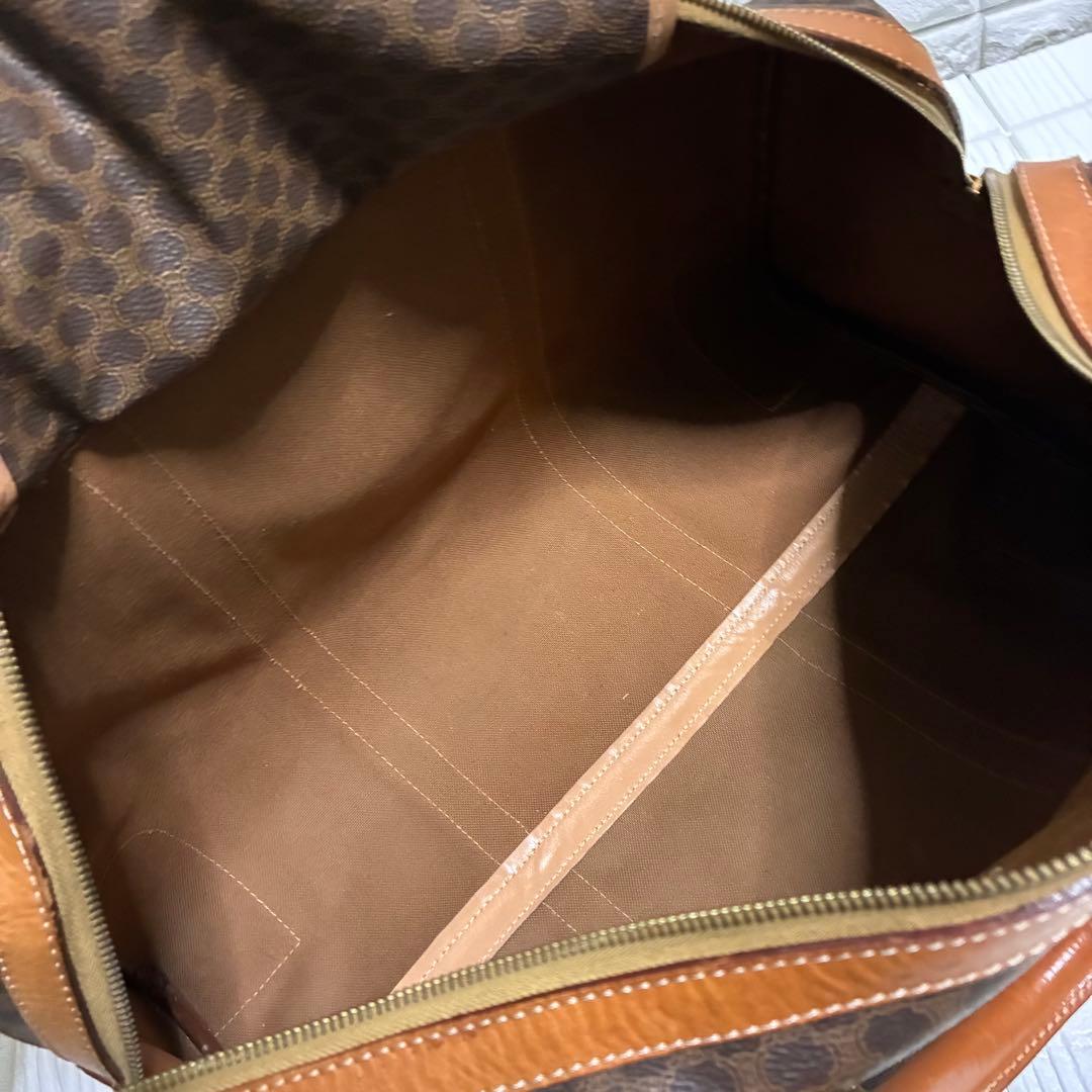 美品 CELINE セリーヌ ボストン マカダム トリオンフ PVC レザー