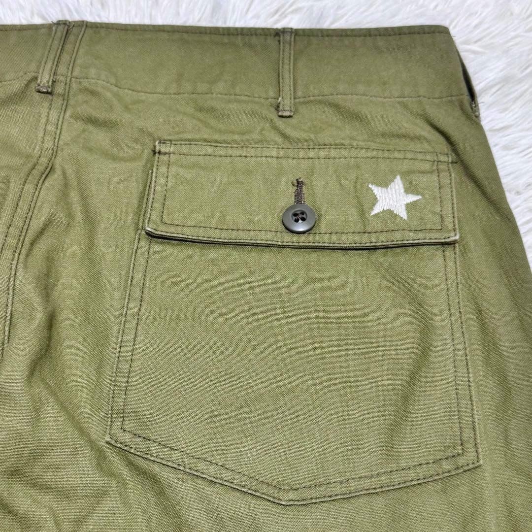 AVIREX HOSU ホス コラボ 手刺繍 ベイカーパンツ ミリタリー XL