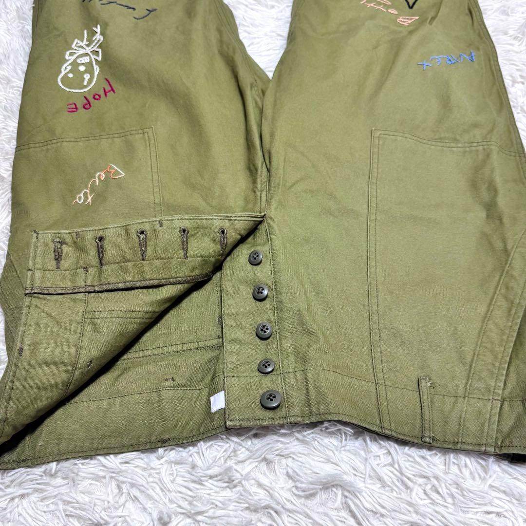 AVIREX HOSU ホス コラボ 手刺繍 ベイカーパンツ ミリタリー XL